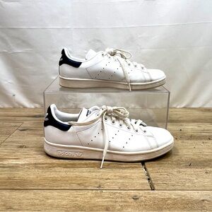 Adidas Originals Stan Smith White Dark Blue Men‎ Unisex Casual Size 6.5